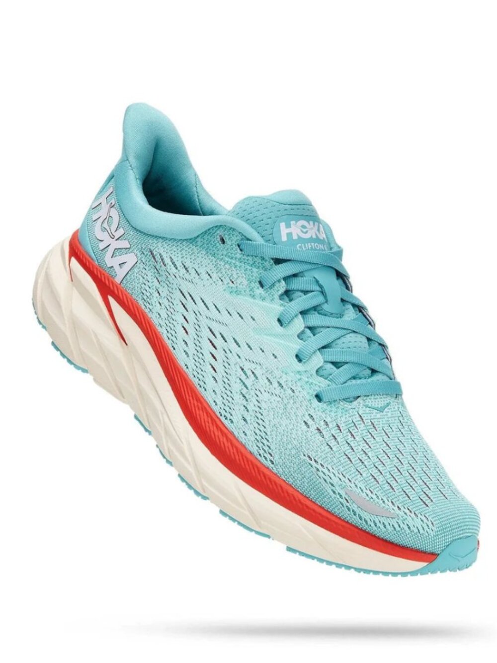 Hoka Clifton 8 Women's Aquarelle/Eggshell Blue 1121375AEBL Sneakers Size: 7